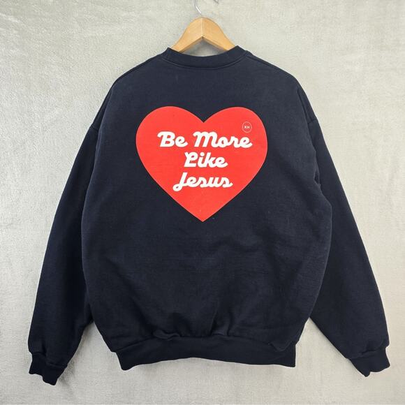 Los Angeles Apparel Other - Be More Like Jesus Los Angeles Apparel Heavy 14oz Sweatshirt Mens XL Black